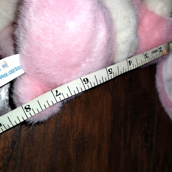 ✓Wishpets Pink  And White Easter Bunnies Hugging Rabbits Stuffed Animal Plush 8" - Picture 14 of 15